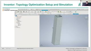 Lecture 43 Tutorial on Topology Optimization using Inventor Pro [upl. by Sosthina553]