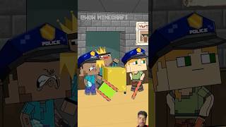 Police Search Challenge Bad Villager Got Caught shortminecrafts youtubeshorts [upl. by Assetal]