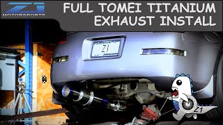 Tomei Expreme Titanium Exhaust 350z Install  Z1 Motorsports [upl. by Vandyke12]