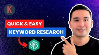 Easiest Way To Do Keyword Research With ChatGPT 😌 [upl. by Anitnas]