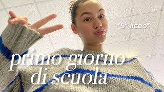 il mio primo giorno di scuola in 5ª linguistico [upl. by Liatnahs87]