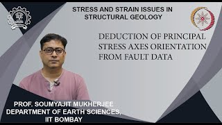 Week 11 Lecture 55 Deduction of principal stress axes orientation from fault data [upl. by Ilajna]