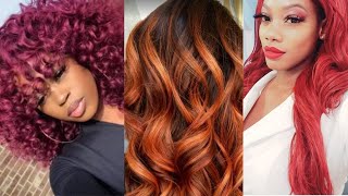 Color de cabello para PIEL MORENA 2021🌹 TINTE de CABELLO ROJO para piel morena y latina🌹 [upl. by Court]