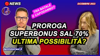 PROROGA SUPERBONUS 110 ultime notizie  la speranza per i condomini nel Decreto MILLEPROROGHE [upl. by Assen]