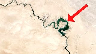 Euphrates river water level comparison from the same spot Rawa Iraq 2020 vs 2022 [upl. by Idou]