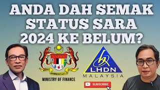 ANDA SUDAH SEMAK STATUS SARA 2024 ATAU BELUM INI YANG TIMBUL [upl. by Hodess]