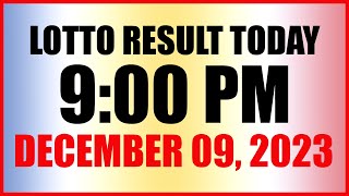 Lotto Result Today 9pm Draw December 9 2023 Swertres Ez2 Pcso [upl. by Cthrine]