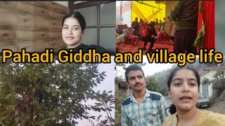 Pahadi Giddha And Village Life  villagelife [upl. by Elleinnod]