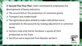 Stalins Five Year Plans Essay [upl. by Airetas]