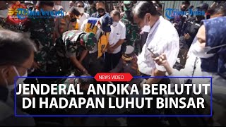 JENDERAL ANDIKA PERKASA Berlutut saat Jelaskan Perbaikan Venue ke Menko Luhut Binsar Pandjaitan [upl. by Ielhsa]