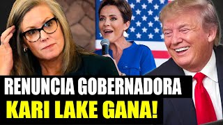 🚨ULTIMA HORA RENUNCIA LA GOBERNADORA de ARIZONA por RAZONES DESCONOCIDAS  GRAN VICTORIA KARI LAKE [upl. by Minsat111]