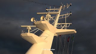 ARTANIA aboard  the classic ship horn of the cruise line PHOENIX REISEN cruise ship  4KVideo [upl. by Adriaens]