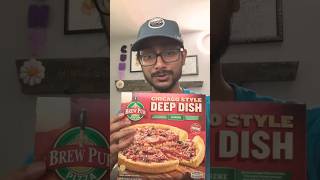 Minute Review Brew Pub Pizza  Chicago Style Deep Dish Supreme [upl. by Airalednac678]