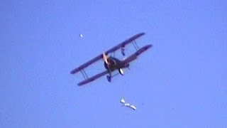 Sopwith Camel Loses Engine Cowl In Flight [upl. by Imoian]