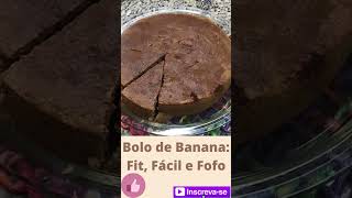 Bolo de Banana Fit com Aveia e Pasta de Amendoim  Fácil e Rápido [upl. by Aila]