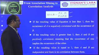 DWBI UNIT III Lecture 7  From Association Mining to Correlation Analysis [upl. by Alano]