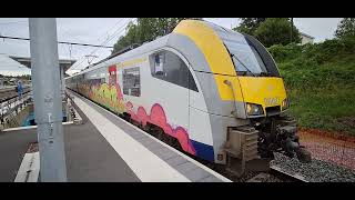 NMBS Trein S20 Siemens Mobility Desiro ML MS08 vetrekt richting Leuven vanuit Station Waver [upl. by Luz]