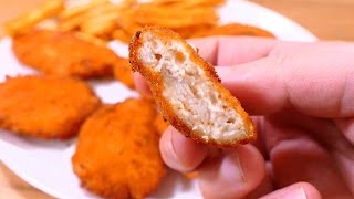 receta NUGGETS DE POLLO CASEROS CON QUESO  recetas de cocina faciles rapidas y economicas de hacer [upl. by Kyrstin313]