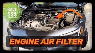 Honda Civic How To Change Engine Air Filter 2022 2023 2024 [upl. by Damicke526]