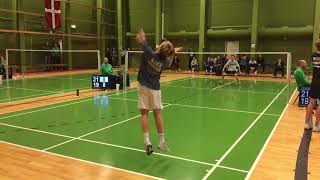 2018 Badminton Danish National Championships U15 HS 18finale [upl. by Haldis]