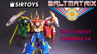 Celestial Warriors  SirToyscom  GODLY BEAST COMBINER S4 [upl. by Archle]