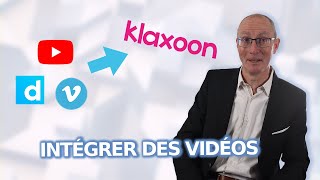 INTÉGRER DES VIDÉOS tuto Klaxoon [upl. by Tedric658]