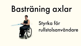 Basträning axlar  Styrka för rullstolsanvändare [upl. by Eimar]