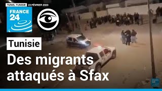 Tunisie  les subsahariens victimes dagressions xénophobes à Sfax • Les Observateurs [upl. by Kelwunn675]