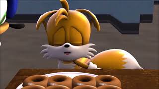 Tails First Donut and Sonic Kills Tails Sonic SFM [upl. by Notlrahc]