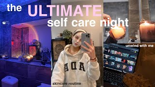 the ULTIMATE selfcare night 🫧 my 27 step pamper routine skincare amp haircare [upl. by Guadalupe]