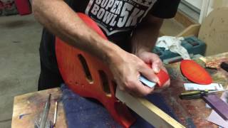 How to Make Fake Binding on a Guitar Body [upl. by Lahpos]