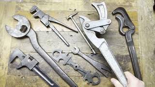 A selection of French wrenches found in France [upl. by Ayotan]