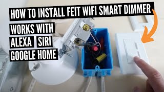 How To Install Feit Dimmer Switch Wifi Light Switch From Costco [upl. by Asnerek]