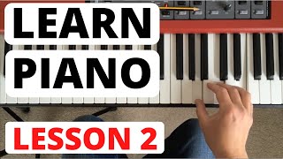 How To Play Piano for Beginners Lesson 2  Starting to Read Music [upl. by Enailuj]