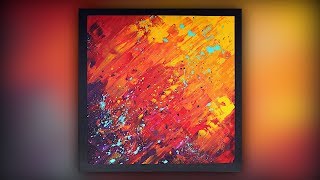 Abstract Painting  Easy for Beginners  Palette Knife  Demo 051 [upl. by Iphlgenia]