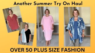 Another Summer Haul amp Try On  Over 50 Plus Size Fashion  Modlily [upl. by Sussna]