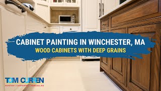 Painting Wood Cabinets With Deep Grains  Tom Curren Companies [upl. by Calypso6]