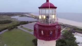 Cape May Lighthouse Flyover by Drone [upl. by Ielerol]