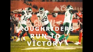 Saskatchewan Roughriders ride out of Calgary with a victory thesskroughriders [upl. by Ysor488]