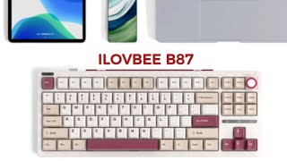 ILOVBEE B87 Custom Mechanical Keyboard  Review Full Specifications [upl. by Behn]