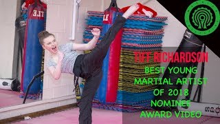 Tiff Richardson  Best Young Martial Artist 2018 Award Nominee [upl. by Nnybor]