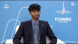 ITU INTERVIEWS  WRC23 Tariq Mohammed Engineering Consultant amp Youth Envoy CTU [upl. by Leeban]