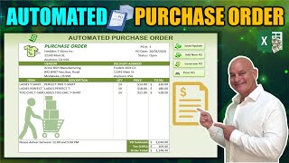 Learn How To Create This Automated Purchase Order Application In Excel While I Build It From Scratch [upl. by Anahsat131]