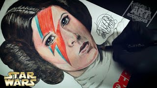 Desenhando a Princesa Leia  Star Wars Carrie Fisher [upl. by Elle328]