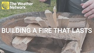 How to build a long lasting campfire [upl. by Walton]