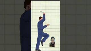 MANUSIA TOPENG animation mikemyers art drawing martialarts halloween [upl. by Ahsiret]