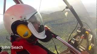 Microlight flying Queensland Australia [upl. by Nellahs]