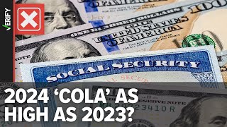 Social Security COLA 2024 How much benefits could increase [upl. by Ennayelsel]