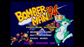 Bomberman 94  game footage  PC Engine  TurboGrafx  Wii U [upl. by Sherrard]