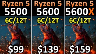 Ryzen 5 5500 vs 5600 vs 5600X  Which CPU is Better Value for Money [upl. by Nwahsram]